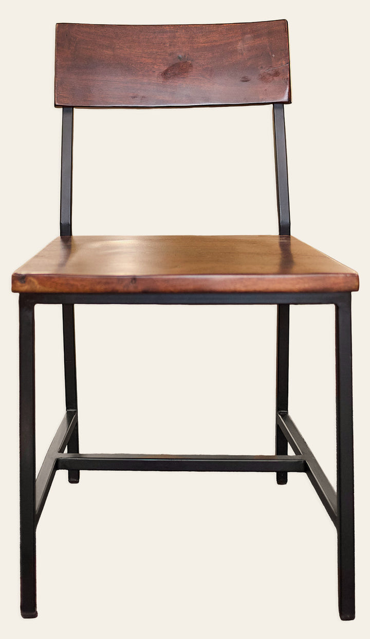 Modern Wood and Iron Dining Chair - Whats New Furniture - Portland, Oregon