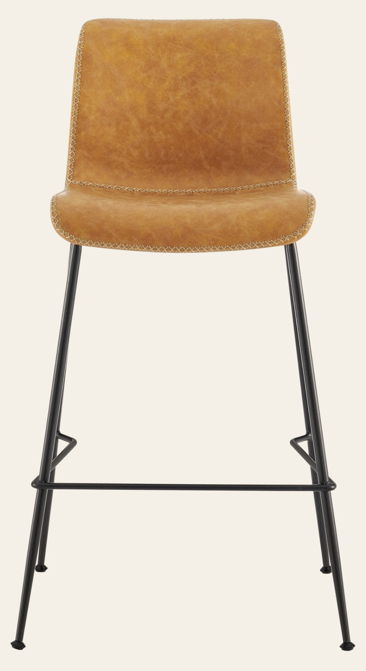 Jayden Counter Stool in Vintage Cedar - faux leather counter stool by NPD - Whats New Furniture Portland OR