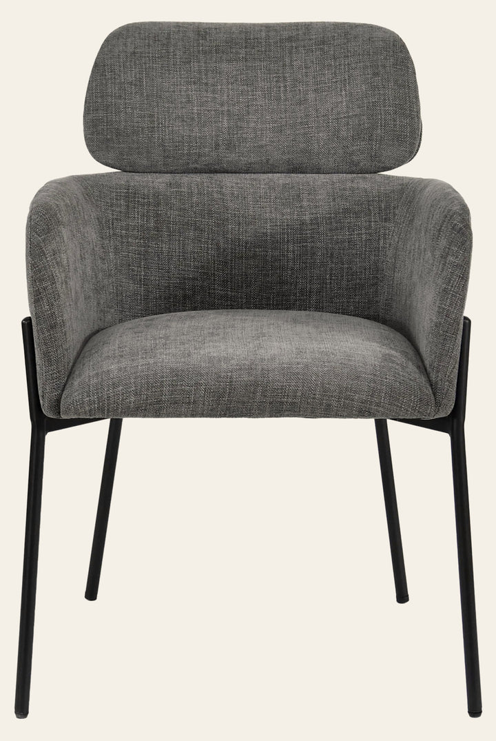 Allegra Dining Chair in Gray - upholstered dining chair by LH Imports - Whats New Furniture Portland OR