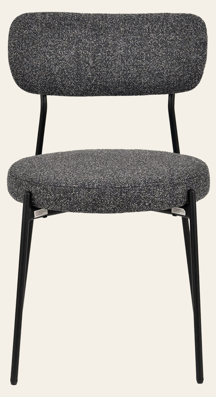 Kai Dining Chair in Chunky Grey - upholstered dining chair by LH Imports - Whats New Furniture Portland OR