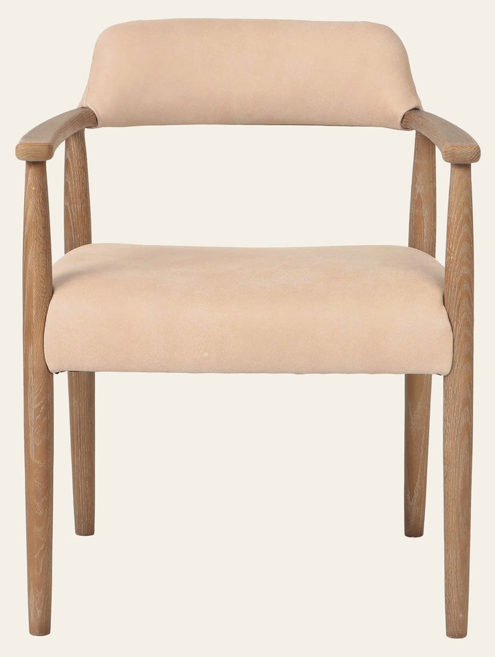 Artemis Dining Chair in Oyster - solid ash leather dining chair by LH Imports - Whats New Furniture Portland OR