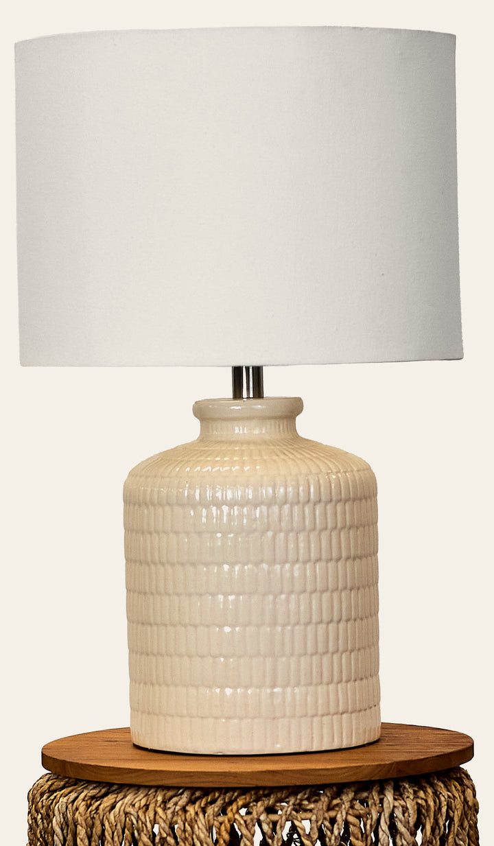 Textured Ceramic Lamp - Whats New Furniture - Portland, Oregon