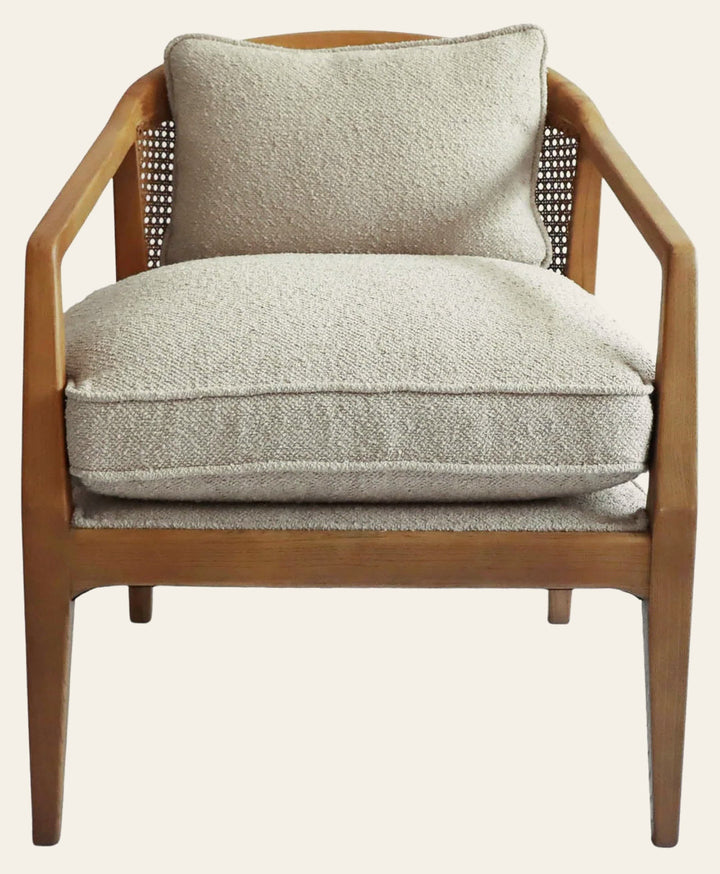 Rosa Club Chair in Natural Cream - rattan back club chair by LH Imports - Whats New Furniture Portland OR