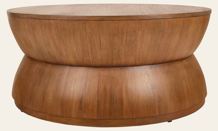 Bernie Coffee Table in Java Brown - round coffee table by NPD - Whats New Furniture Portland OR