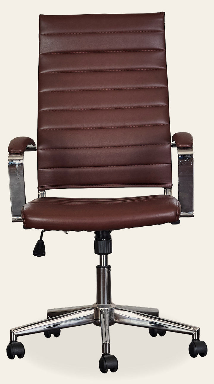 Leather Rolling Chair - Whats New Furniture - Portland, Oregon
