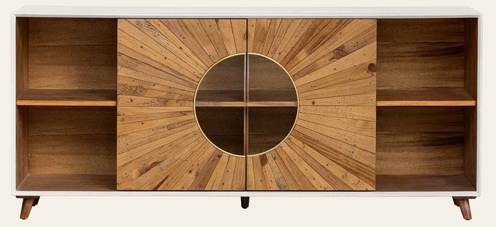 Casablanca Sideboard in Rustic Natural White - reclaimed wood sideboard by LH Imports - Whats New Furniture Portland OR