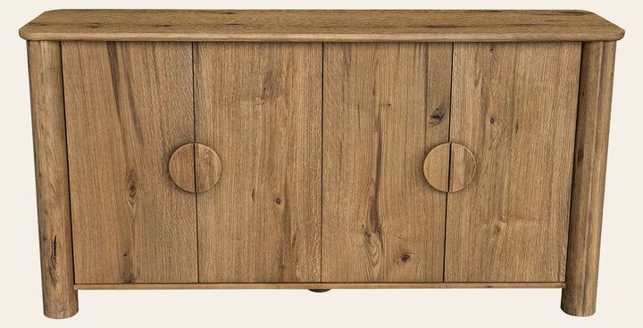 Jasper Large Sideboard in Natural - cracked oak sideboard by LH Imports - Whats New Furniture Portland OR