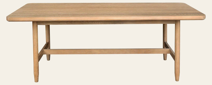 Kamelia Dining Table in Sand - oak dining table by LH Imports - Whats New Furniture Portland OR