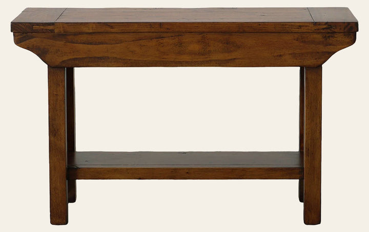 Irish Coast Small Bench in African Dusk - reclaimed wood bench by LH Imports - Whats New Furniture Portland OR