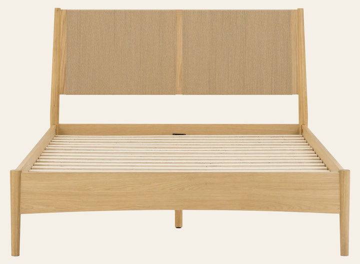 Lumina Queen Bed Frame in Natural - natural queen bed frame by LH Imports - Whats New Furniture Portland OR