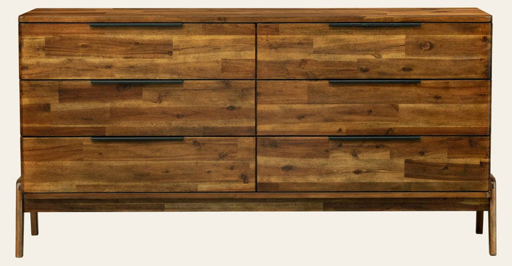 Remix 6 Drawer Dresser in Estelle Brown - six drawer dresser by LH Imports - Whats New Furniture Portland OR