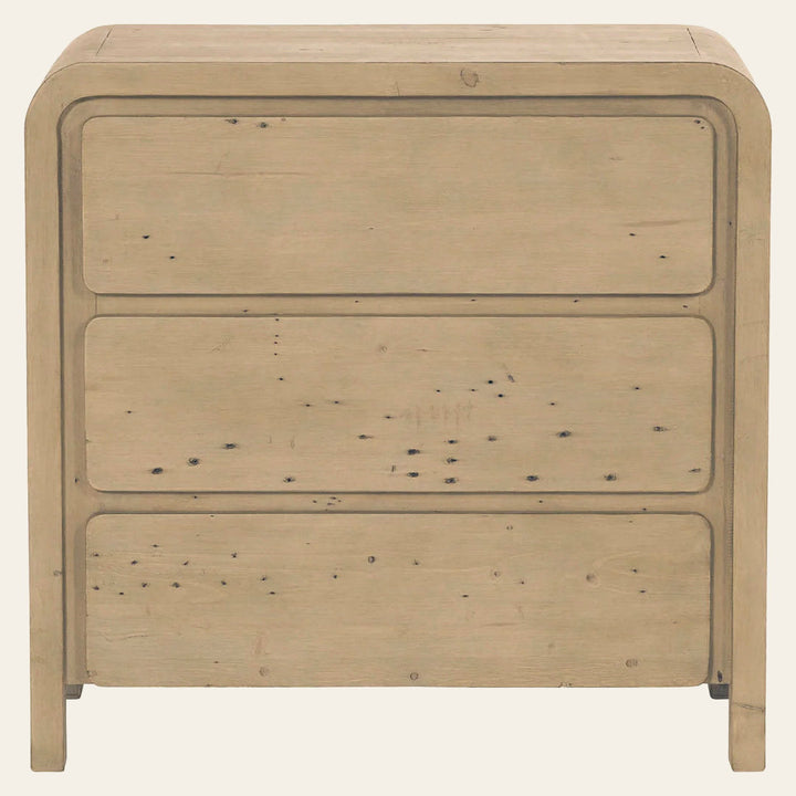 Opera 3 Drawer Small Chest in Brown - reclaimed pine chest by LH Imports - Whats New Furniture Portland OR