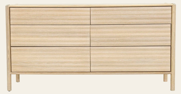 Runway 6 Drawer Dresser in Light Oak - light oak dresser by LH Imports - Whats New Furniture Portland OR