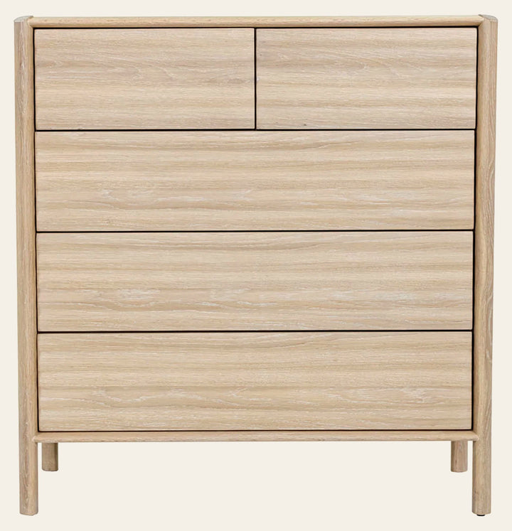 Runway 5 Drawer Chest in Light Oak - light oak chest by LH Imports - Whats New Furniture Portland OR