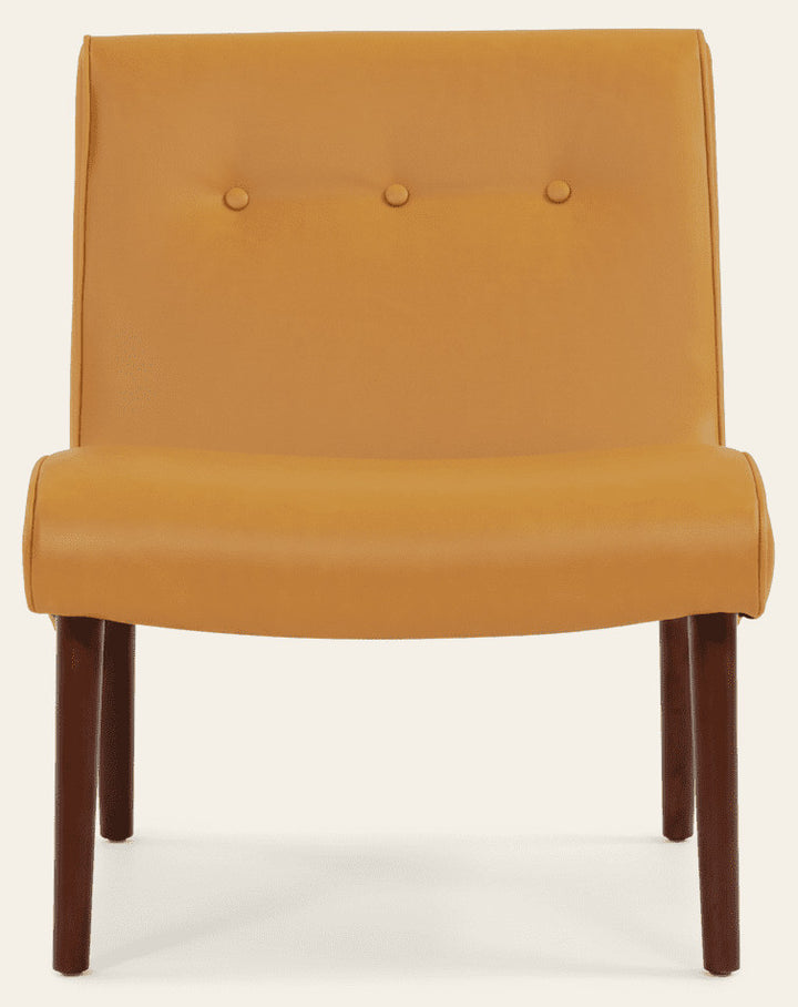 Alexis Chair in Caramel Leather - accent chair by NPD - Whats New Furniture Portland OR