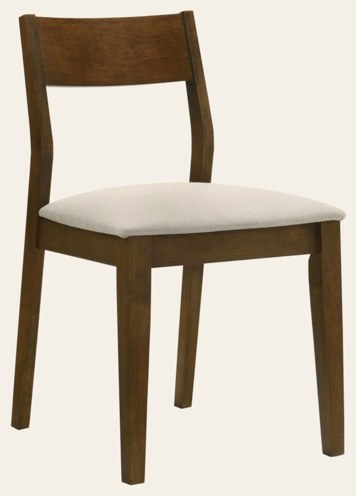 Almonte Dining Chair in Dark Brown - dark brown dining chair by Coaster - Whats New Furniture Portland OR