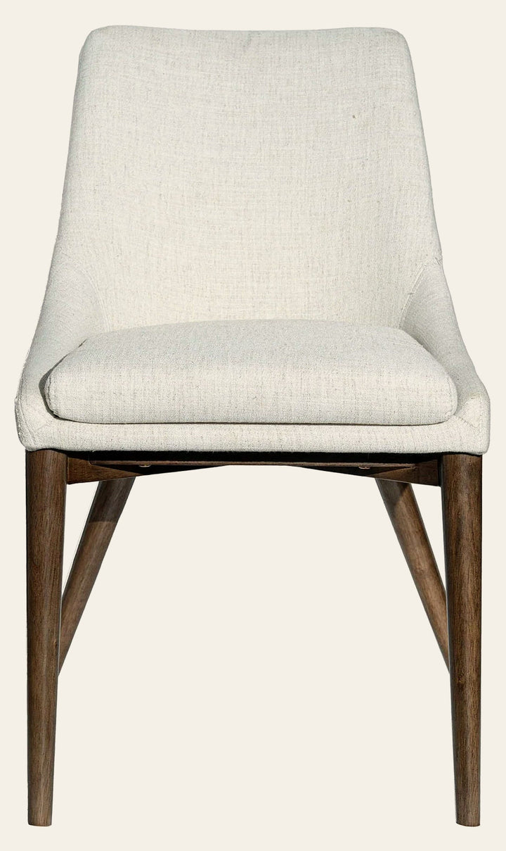 Fritz Side Chair in Ivory variant front view - dining side chair by LH Imports - Whats New Furniture Portland OR