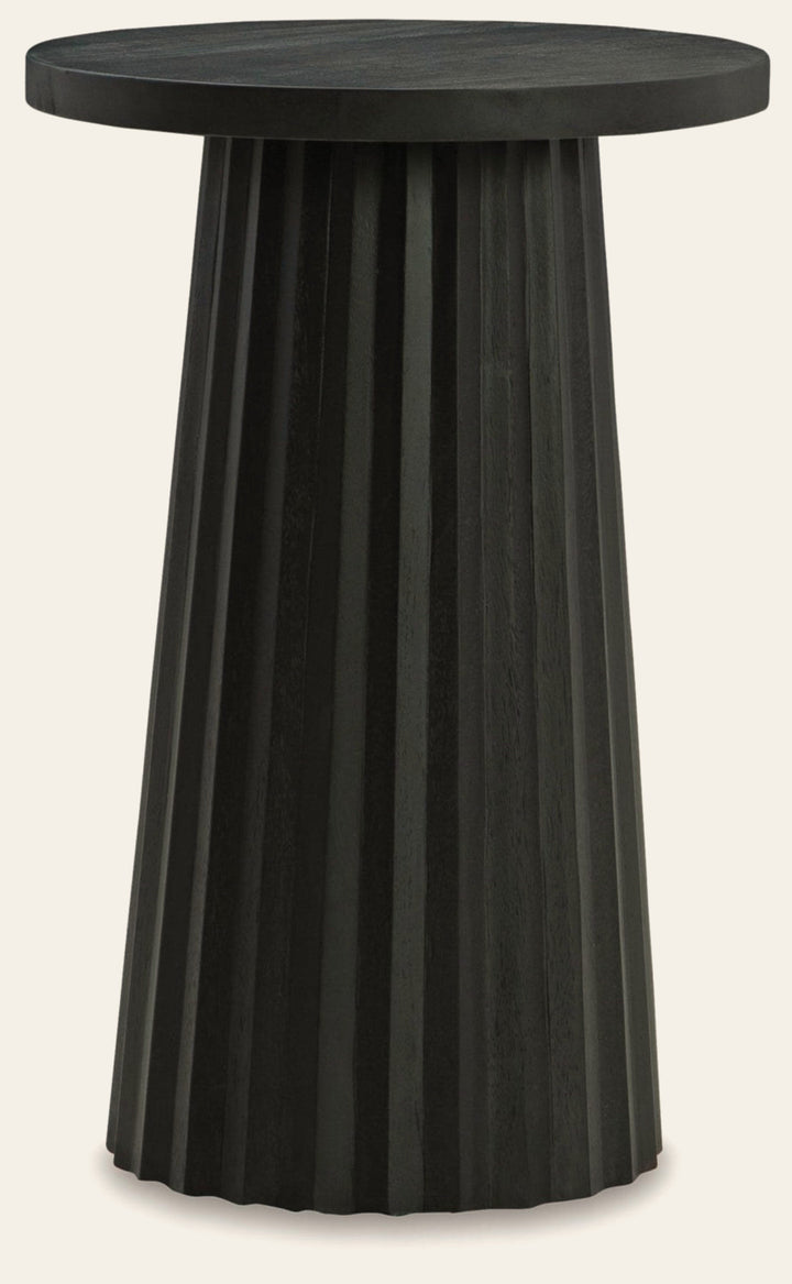 Ceilby Accent Table in Black - black accent table by Ashley - Whats New Furniture Portland OR