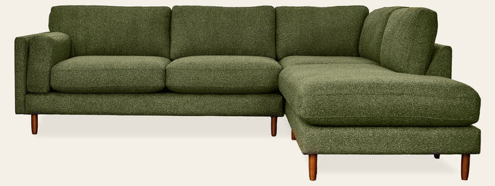 Timber Open Chaise Sectional Stanton front view - Whats New Furniture Portland OR