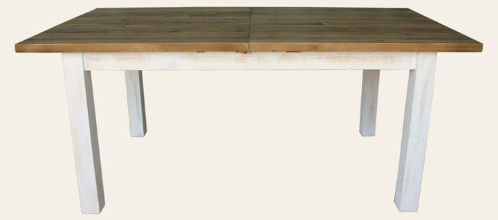 Provence Large Extension Dining Table in Antique White & Natural - large extension dining - Whats New Furniture Portland OR