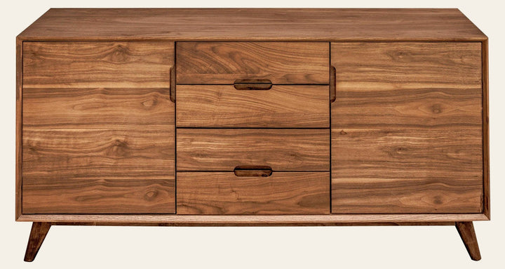 Sedona 3-Section Sideboard in walnut - walnut three section sideboard by Unique Furniture - Whats New Furniture Portland OR