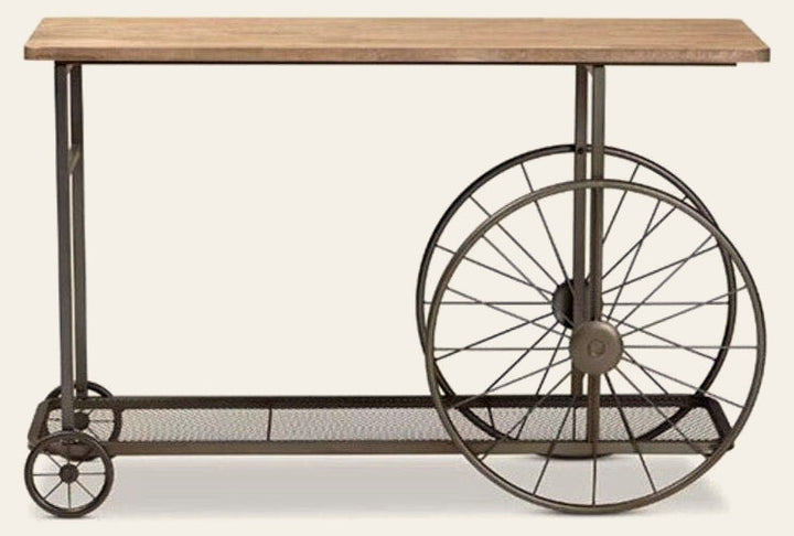 Tall Wheel Console - Whats New Furniture - Portland, Oregon