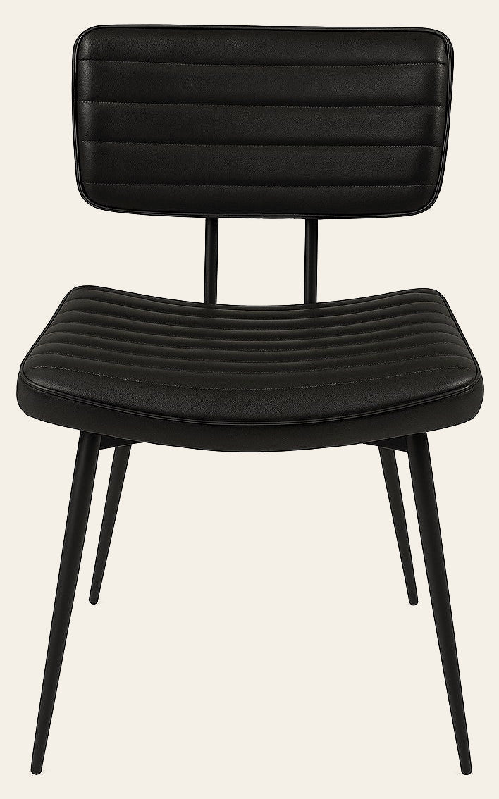 Misty Dining Chair in Espresso - faux leather dining chair by Coaster - Whats New Furniture Portland OR