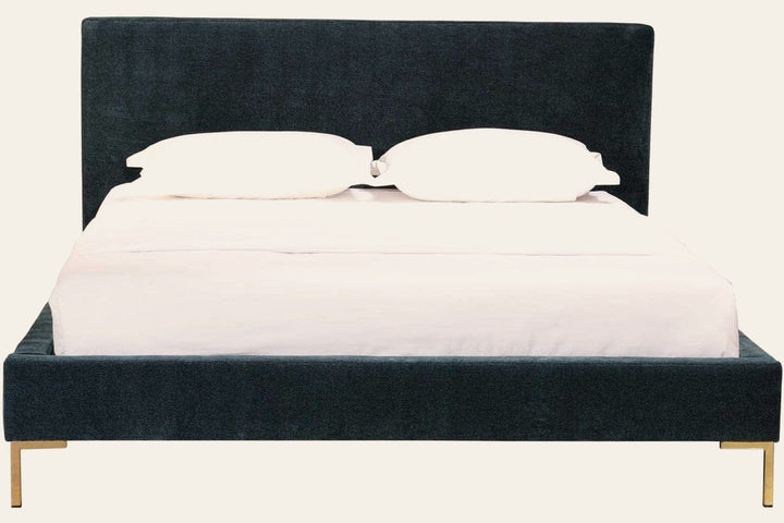 Astrid Queen Bed in Blue - queen bed by Moe's - Whats New Furniture Portland OR