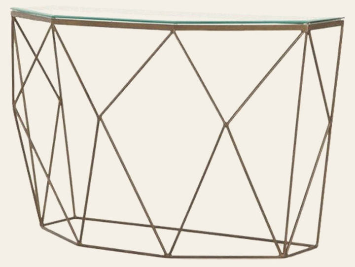 Marlow Geometric Console Table - What's New Furniture Portland Oregon