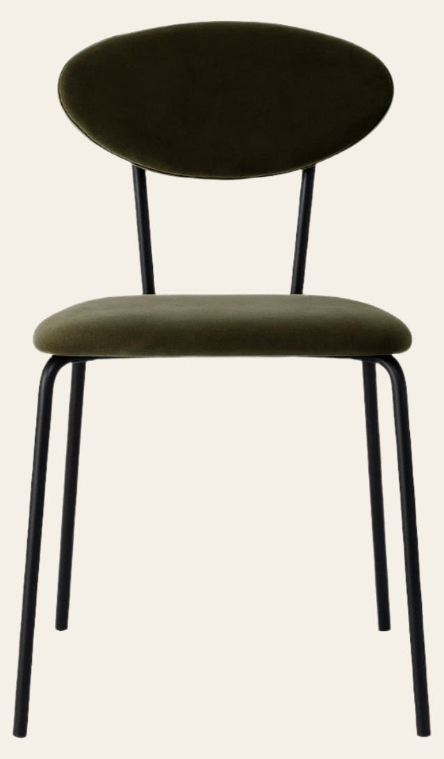 Velvet Dining Chair in green - velvet dining chair by Creative Co-Op - Whats New Furniture Portland OR