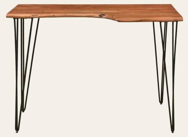 Luka Live Edge Desk in Natural - natural live edge desk by Moe's - Whats New Furniture Portland OR