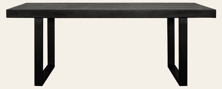 Jedrik Large Outdoor Dining Table Black - outdoor dining table by Moe's - Whats New Furniture Portland OR
