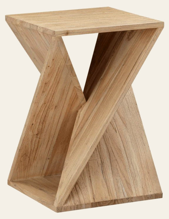 Silhouette Side Table in Elm Finish - elm finish side table by LH Imports - Whats New Furniture Portland OR