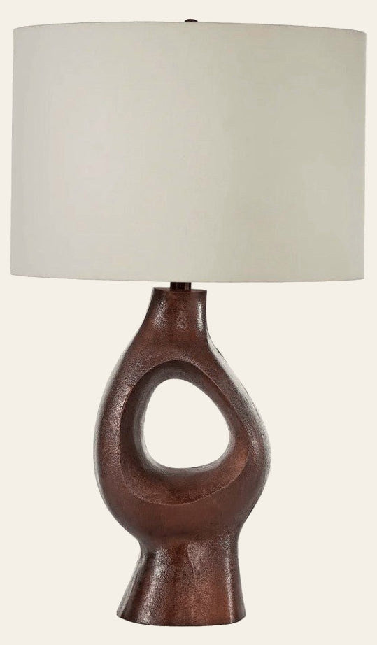 Ember Table Lamp in Bronze - bronze table lamp by LH Imports - Whats New Furniture Portland OR