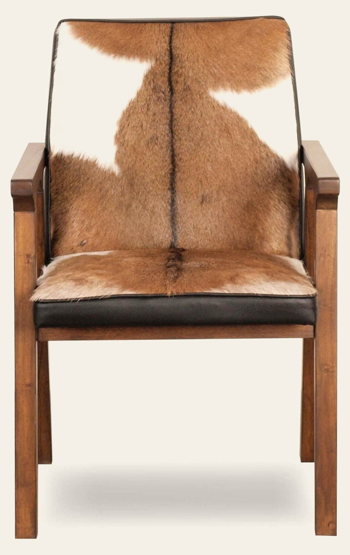 Rio Cool Armchair - Brown Mindi Oak, Leather/Goat Hair in Brown Mindi Oak Hide - Mindi oak - Whats New Furniture Portland OR