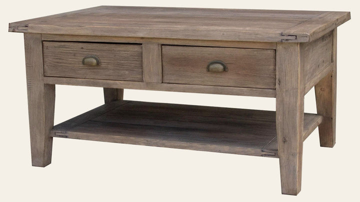 Irish Coast Small Coffee Table in Sundried - reclaimed wood coffee table by LH Imports - Whats New Furniture Portland OR