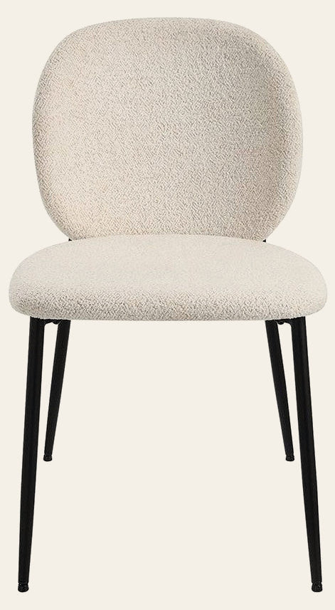 Swan Dining Chair in Off White Boucle - off white boucle dining chair by Unique Furniture - Whats New Furniture Portland OR