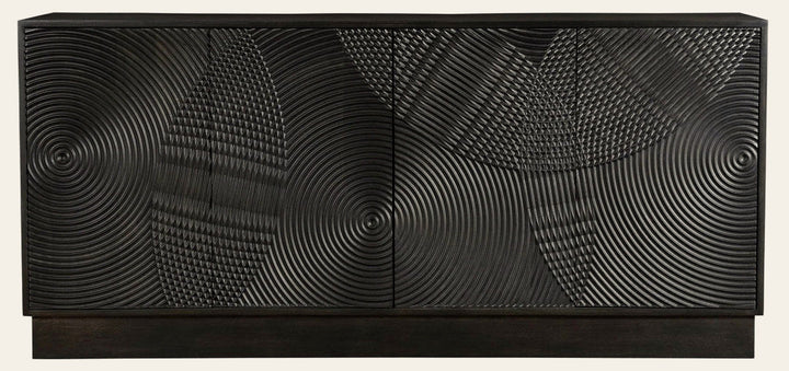 Spiral Sideboard in Black - mango wood sideboard by LH Imports - Whats New Furniture Portland OR