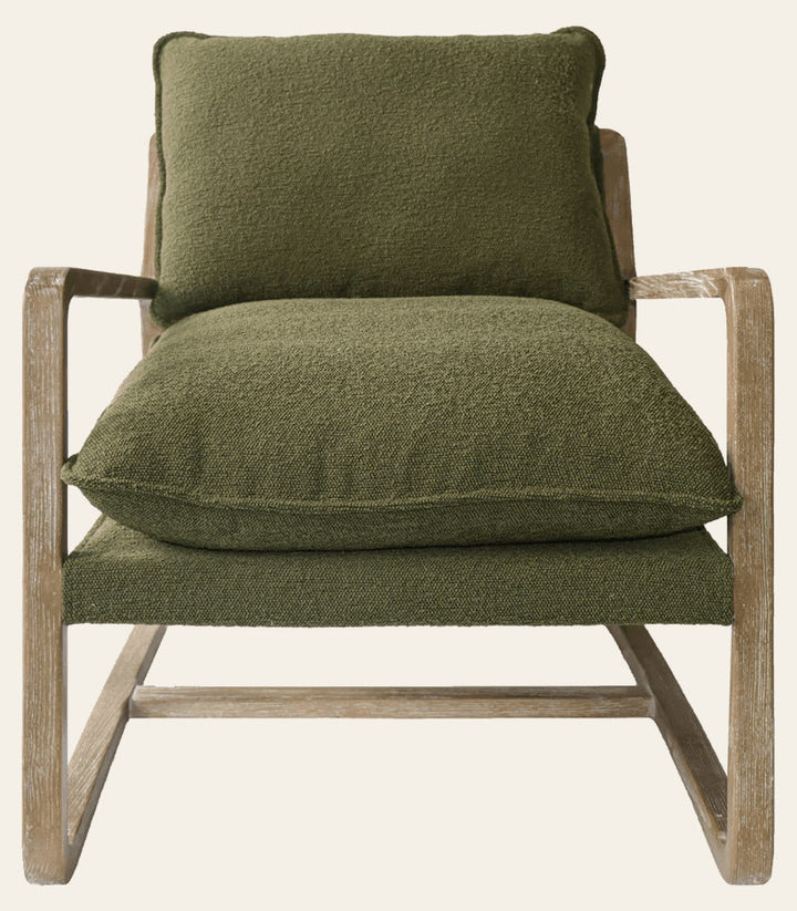 Huntington Club Chair in Moss Boucle - moss boucle club chair by LH Imports - Whats New Furniture Portland OR