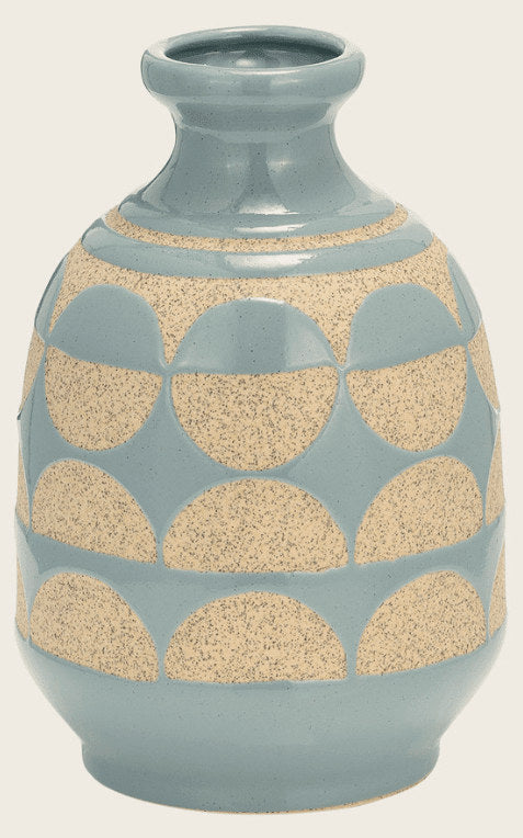 10"h Half Circles Vase - What's New Furniture - Portland, Oregon