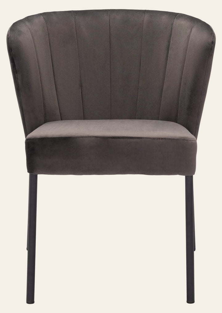Aimee Dining Chair in Gray - upholstered dining chair by Zuo - Whats New Furniture Portland OR