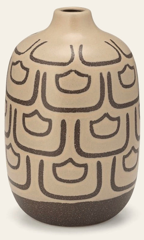 10"h Decoractive Vase, Irish Cream - What's New Furniture Portland Oregon