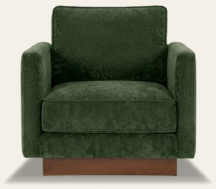 Highland Accent Chair in Canna Forest Green - accent chair private label - Whats New Furniture Portland OR
