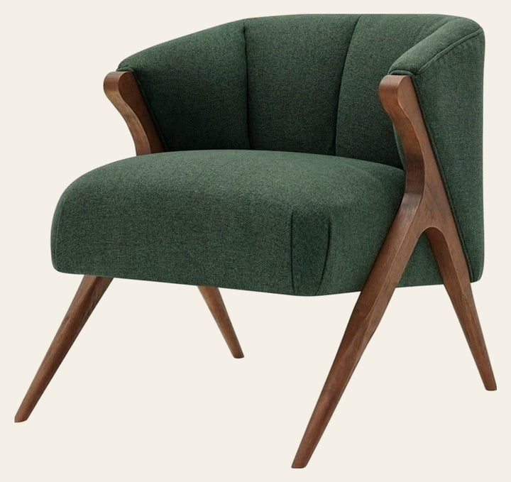 Florence Accent Chair in Havana Green - mid-century accent chair by NPD - Whats New Furniture Portland OR