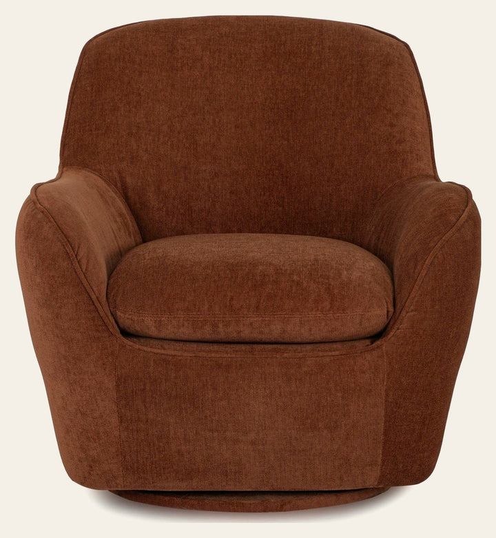 Tillamook Swivel Accent Chair in Danny Caramel - swivel accent chair private label - Whats New Furniture Portland OR