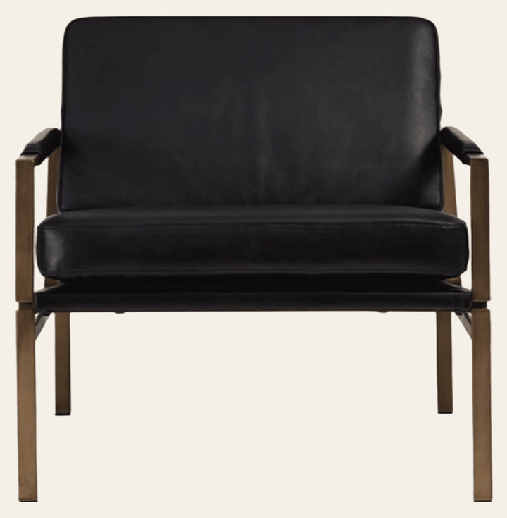 Puckman Accent Chair in leather - industrial leather accent chair by Ashley - Whats New Furniture Portland OR