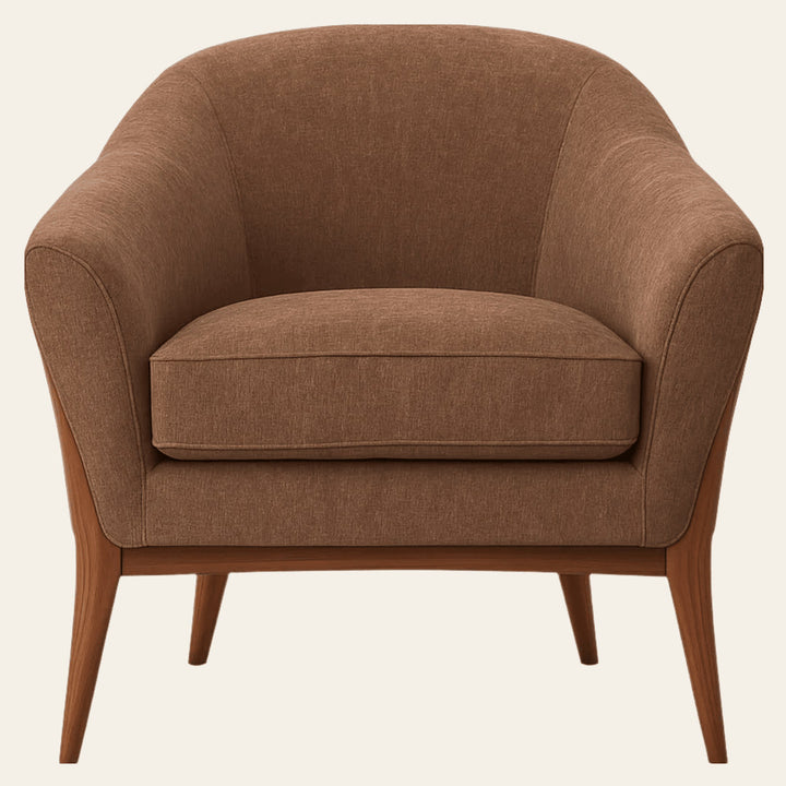 Chestnut Accent Chair in Dine Mocca - studio - Whats New Furniture Portland OR