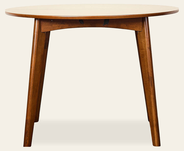 Malone Small Extendable Dining Table in walnut - extendable round dining table by Coaster - Whats New Furniture Portland OR