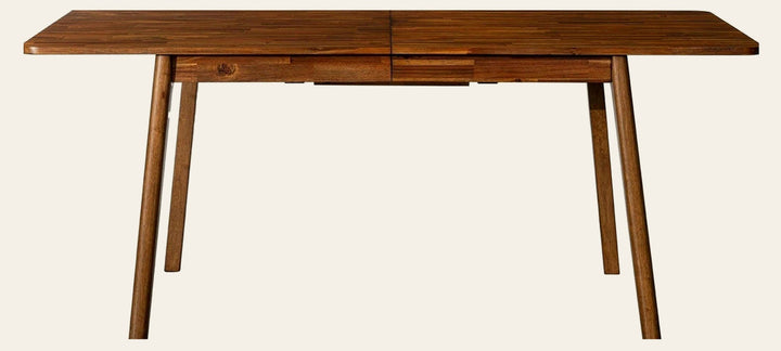 Remix Extension Dining Table in acacia - acacia extension dining table - Whats New Furniture Portland OR