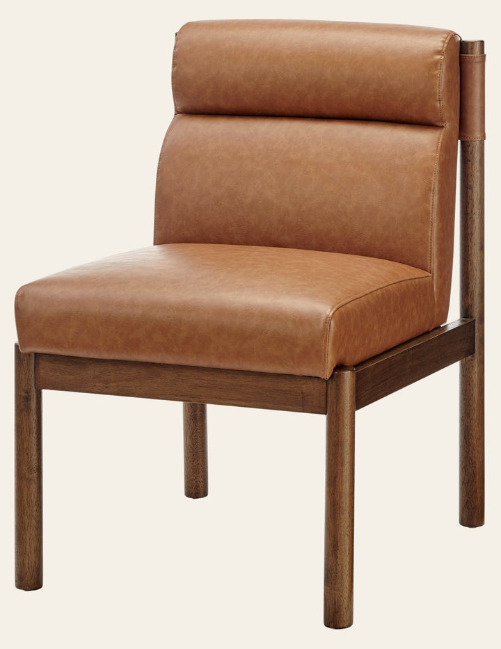 Micah Dining Side Chair in Vintage Cider, three-quarter angle - Whats New Furniture